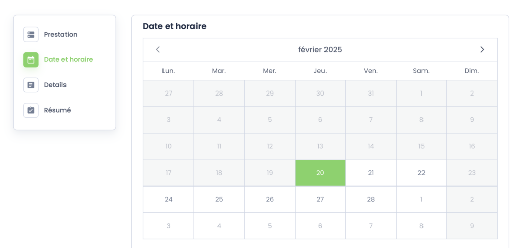 Module Réservation & Paiement